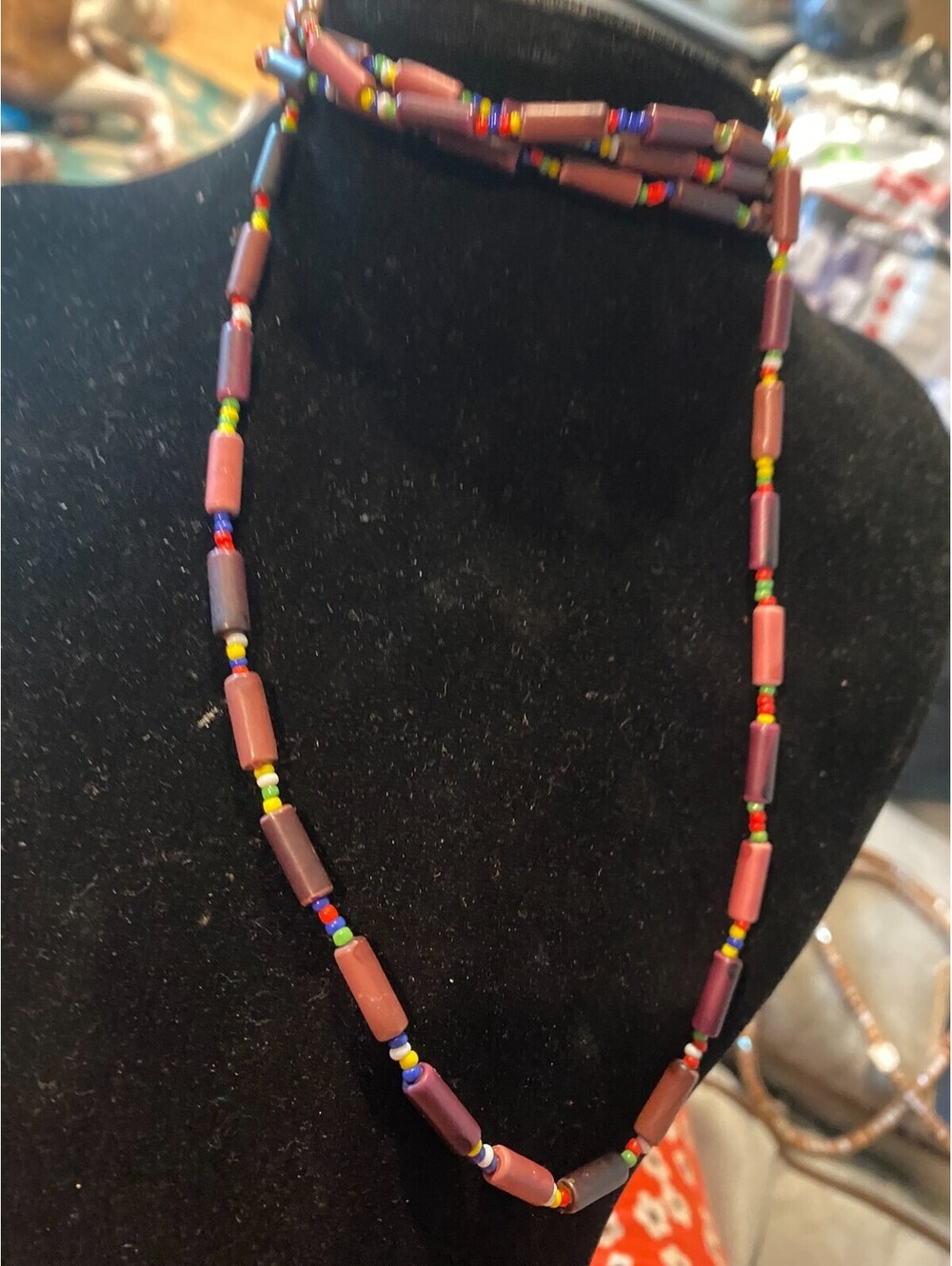 vintage boho statement necklace